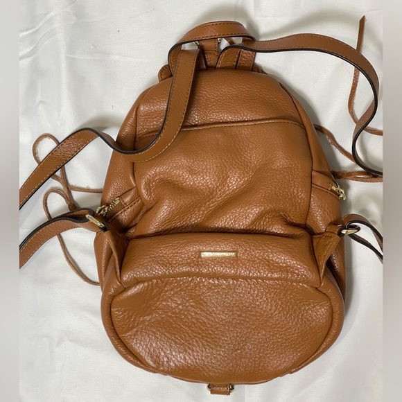 Rebecca Minkoff Medium Julian Nubuck Tan Leather Backpack - Picture 7 of 14